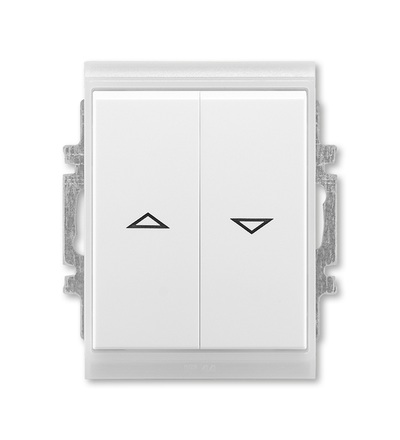ABB Ovládač žaluziový jednopólový (1/0+1/0 s blokováním), IP44 3558E-A88943 01