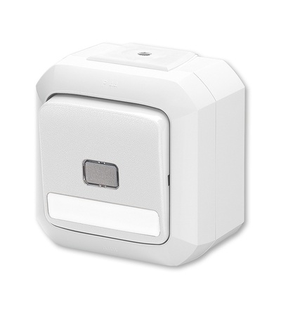 ABB Ovládač zapín. s čirým průz., s pop. pol., se sv. N, ř. 1/0S, 1/0So, IP54, bezšr. sv. 3559N-C91512 B