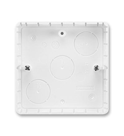 ABB Krabice jednonásobná, pro lištový rozvod, 81x81 mm LK 80R/1