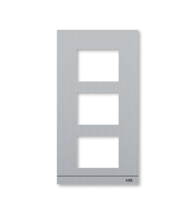 ABB Kryt AUDIO tabla, velikost 1/3 (135 mm), eloxovaný hliník 2TMA200160A0013