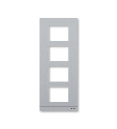 ABB Kryt AUDIO tabla, velikost 1/4 (135 mm), eloxovaný hliník 2TMA200160A0015