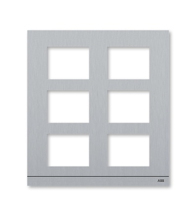 ABB Kryt AUDIO tabla, velikost 2/3 (135 mm), eloxovaný hliník 2TMA200160A0019