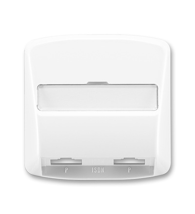 ABB Kryt zásuvky ISDN průchozí, dvojnásobné 5013A-A00252 B