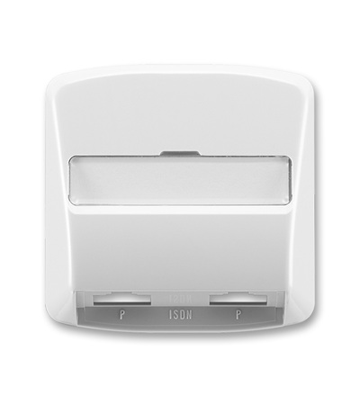 ABB Kryt zásuvky ISDN průchozí, dvojnásobné 5013A-A00252 S