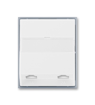 ABB Kryt zásuvky telefonní, dvojnásobné (pro přístroj 5013U) 5013E-A00215 04