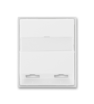 ABB Kryt zásuvky ISDN průchozí, dvojnásobné 5013E-A00252 01