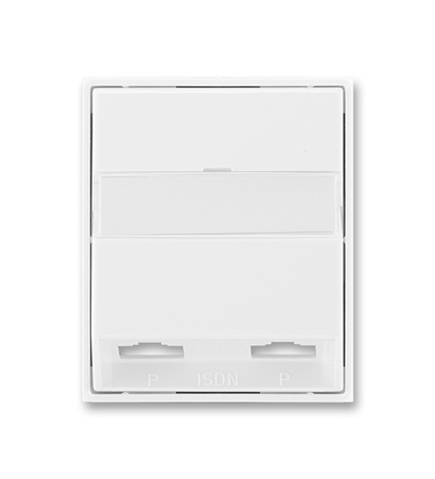 ABB Kryt zásuvky ISDN průchozí, dvojnásobné 5013E-A00252 03