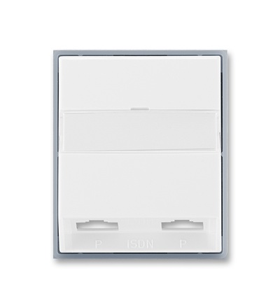 ABB Kryt zásuvky ISDN průchozí, dvojnásobné 5013E-A00252 04