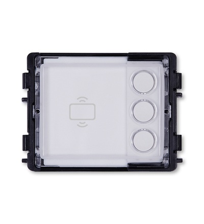 ABB Modul tlačítkový, 3násobný, se snímačem IC karet (135 mm) 2TMA130160N0008