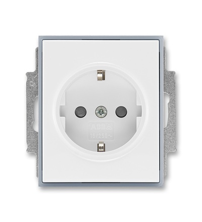 ABB Zásuvka jednonásobná s ochr. kontakty (podle DIN), s clonkami 5518E-A03459 04