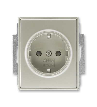 ABB Zásuvka jednonásobná s ochr. kontakty (podle DIN), s clonkami 5518E-A03459 32