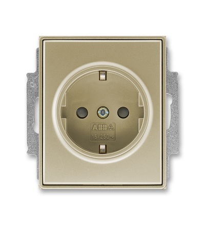 ABB Zásuvka jednonásobná s ochr. kontakty (podle DIN), s clonkami 5518E-A03459 33