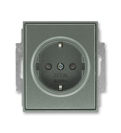 ABB Zásuvka jednonásobná s ochr. kontakty (podle DIN), s clonkami 5518E-A03459 34