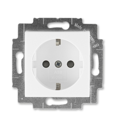 ABB Zásuvka jednonásobná s bočními kontakty, s clonkami, bezšr. sv. 2CHH203457A6003
