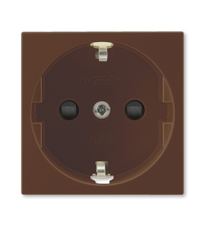 ABB Zásuvka 45x45 s bočními kontakty, s clonkami 5525N-C03357 H