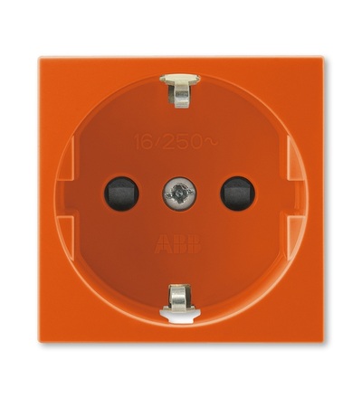 ABB Zásuvka 45x45 s bočními kontakty, s clonkami 5525N-C03357 P