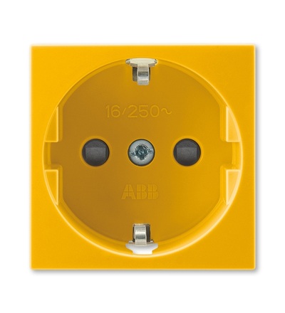 ABB Zásuvka 45x45 s bočními kontakty, s clonkami 5525N-C03357 Y
