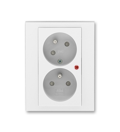 ABB Zásuvka dvojnásobná, s ochranou před přepětím 5593H-C02357 01