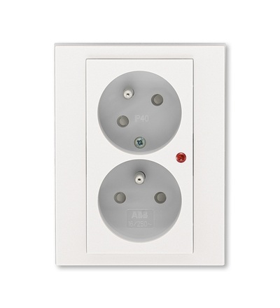 ABB Zásuvka dvojnásobná, s ochranou před přepětím 5593H-C02357 68