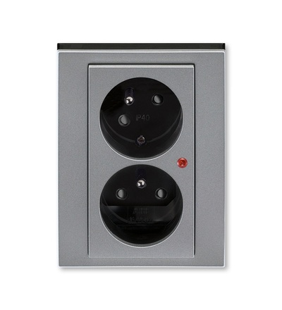 ABB Zásuvka dvojnásobná, s ochranou před přepětím 5593H-C02357 69