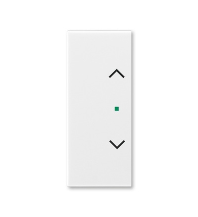 ABB Kryt 2násobný levý/pravý, symbol „žaluzie