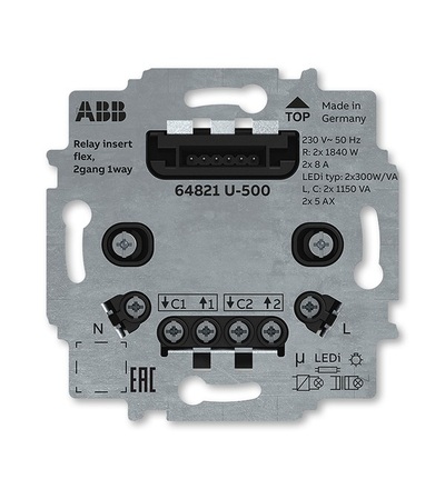 ABB Přístroj spínací flex, se dvěma relé 2CKA006800A3045