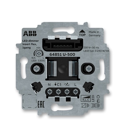 ABB Přístroj stmívače LED flex, pro krátkocestné ovládání (typ 64851 U-500) 2CKA006500A0013