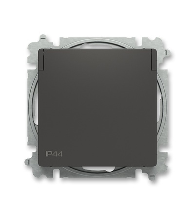 ABB Zásuvka jednonásobná, s clonkami, s víčkem, IP44 6619T-A06995 237