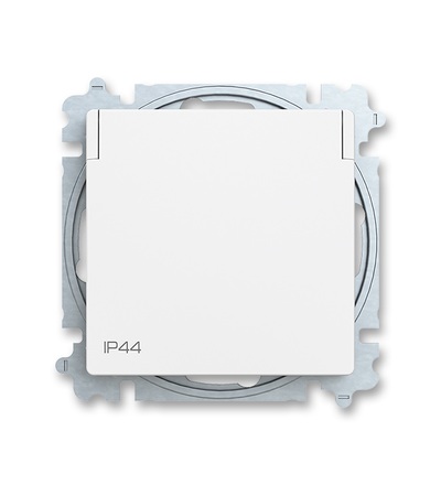ABB Zásuvka jednonásobná, s clonkami, s víčkem, IP44 6619T-A06995 240