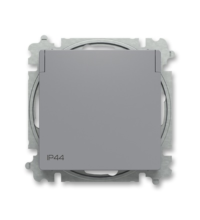 ABB Zásuvka jednonásobná, s clonkami, s víčkem, IP44 6619T-A06995 241