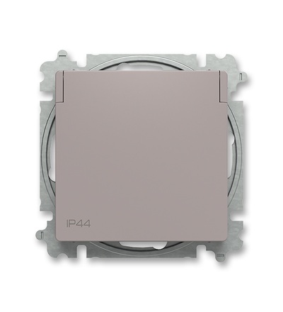 ABB Zásuvka jednonásobná, s clonkami, s víčkem, IP44 6619T-A06995 244