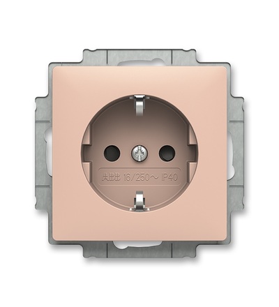 ABB Zásuvka jednonásobná s bočními kontakty, s clonkami 6620T-A07657 242