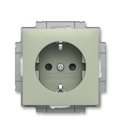 ABB Zásuvka jednonásobná s bočními kontakty, s clonkami 6620T-A07657 243