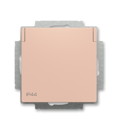 ABB Zásuvka jednonásobná s bočními kontakty, s clonkami, s víčkem, IP44 6620T-A07995 242