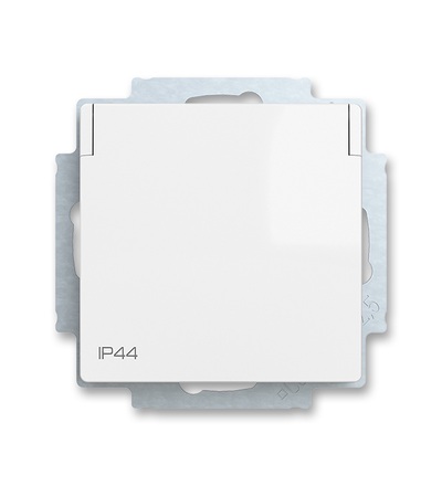 ABB Zásuvka jednonásobná s bočními kontakty, s clonkami, s víčkem, IP44 6620T-A07995 500