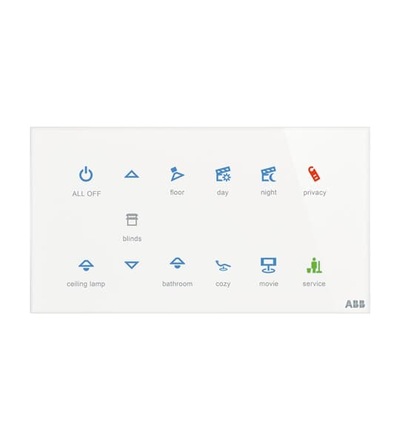 ABB Tacteo prvek ovládací dotykový 12násobný, 157x86 2CKA006300A1544