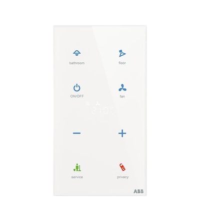 ABB Tacteo prvek ovládací dotykový 4násobný s termostatem, 86x157 2CKA006300A1545