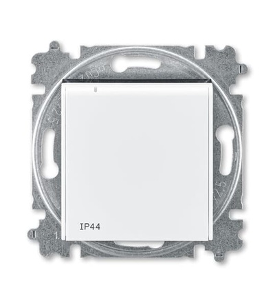 ABB Zásuvka jednonásobná s ochranným kolíkem, s clonkami, s víčkem (IP44) 6619H-A06997 62