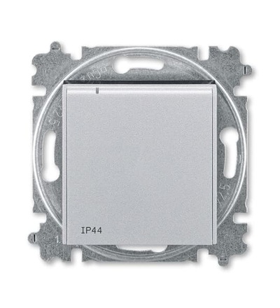 ABB Zásuvka jednonásobná s ochranným kolíkem, s clonkami, s víčkem (IP44) 6619H-A06997 70
