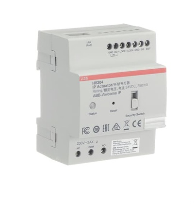 ABB Člen akční spínací, 1x 12V DC/500mA a 1xNC/NO, LAN (Welcome IP), řadový 2TMA130160H0051
