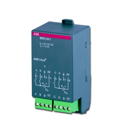 ABB Modul binárního vstupu, 4násobný, 12/24 V AC/DV 2CDG110006R0011