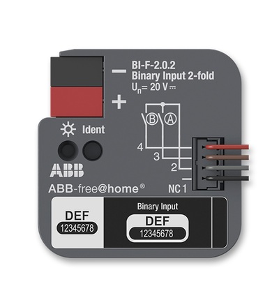 ABB Modul binárních vstupů 2násobný, zapuštěný 2CDG510023R0011