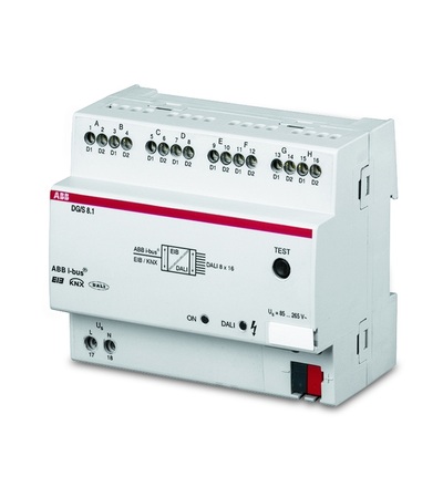 ABB Řadové rozhraní KNX/DALI, 8násobné 2CDG110025R0011