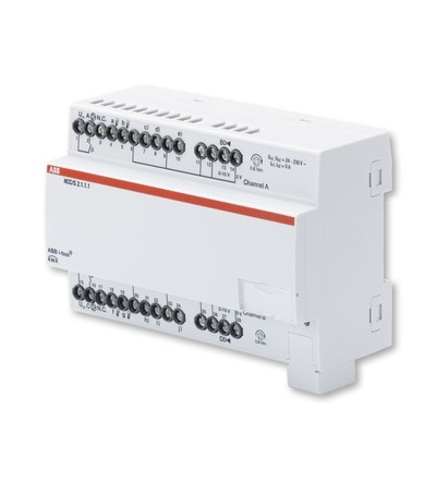 ABB Řadový regulátor otopné/chladicí soustavy, 2násobný, 0-10V 2CDG110218R0011