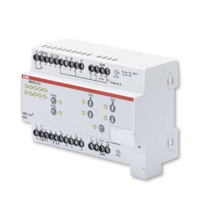 ABB Řadový regulátor otopné/chladicí soustavy, 2násobný, 0-10V, man. ovládání 2CDG110219R0011