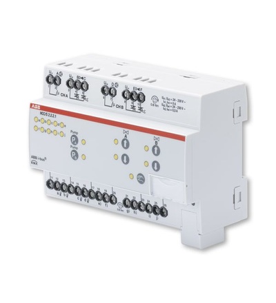 ABB Řadový regulátor otopné/chladicí soustavy, 2násobný, 3st., man. ovládání 2CDG110221R0011