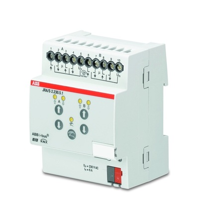 ABB Řadový žaluziový akční člen 2násobný, 230 V AC, detekce pohybu a man. ovládání 2CDG110124R0011