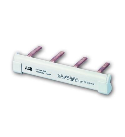 ABB Fázová přípojnice 1pólová, 4 kontakty, 6 mm2 2CDG924003R0011