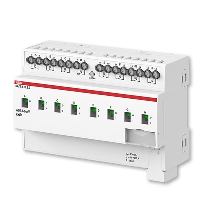 ABB Řadový spínací akční člen s detekcí proudu 8násobný, 16/20 A, C-zátěž 2CDG110271R0011
