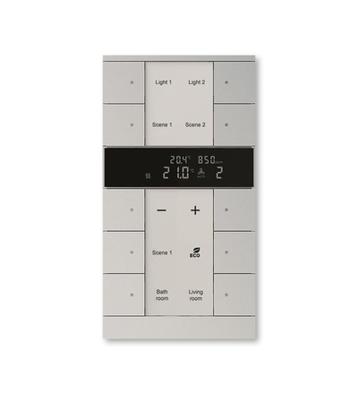 ABB Tenton prvek ovládací 10násobný s ovládáním HVAC a snímačem CO2 a vlhkosti 2CKA006330A0068
